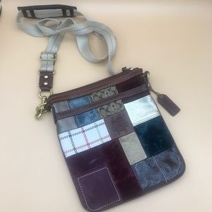 Coach Patchwork Leather Crossbody Sling Bag
